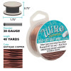 ANTIQUE COPPER Craft Wire 28 Gauge  40 Yards by BeadSmith