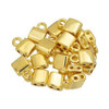 Gold Plated Cymbal Piperi TILA Bead Ending