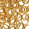 OPEN ROUND JUMP RINGS 6mm Gold Plated 20 gauge