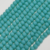 Chinese Crystal Rondelle Beads 3x2mm TEAL MATTE