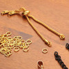 Adjustable SLIDING CHAIN END for Bracelet Gold Plated