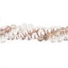 Crystal Lane Twisted Bead Strands Deutzia MAUVE MIX