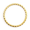 38mm GOLD PLATED Textured Round Bezel Frame Hoop Link