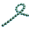 Czech Glass Pearls 8mm Round IRIDESCENT GREEN