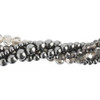 Crystal Lane Twisted Bead Strands Iris GREY MIX