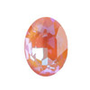 Krakovski Crystal Oval Stone 10x14mm JUICY PEACH Delite Fireglow