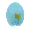 Krakovski Crystal Oval Stone 10x14mm AQUAMARINE Delite Fireglow