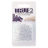 TRUE 2mm Firepolish Czech Glass Beads CRYSTAL BLUE RAINBOW