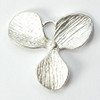 Orchid Flower LINK Small Silver Plated