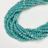 Chinese Crystal Rondelle Beads DK. BLUE OPAL AB