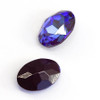 Krakovski Crystal Oval Stone BURGUNDY Delite Fireglow