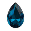 Krakovski Crystal Tear Drop 20x30mm BLUE ZIRCON