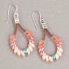 Miyuki Long Magatama 4x7mm OPAQUE SALMON-Earrings