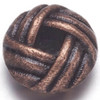 FLAT ROUND BEAD SPACER 6mm Antique Copper Plated