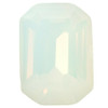 Krakovski Crystal Octagon Stone 10x14mm WHITE OPAL