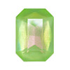 Krakovski Crystal Octagon Stone 10x14mm PERIDOT AB GLITTER