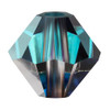 Preciosa Crystal Bicone Beads 4mm BERMUDA BLUE 1