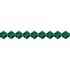 Preciosa Crystal Bicone Beads 4mm EMERALD