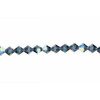 Preciosa Crystal Bicone Beads 4mm MONTANA AB