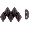 2-Hole GEMDUO Czech Glass Beads METALLIC SUEDE DK PLUM