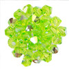 Preciosa Crystal Bicone Beads 4mm LIMECICLE AB