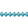 Preciosa Crystal Bicone Beads 6mm INDICOLITE