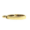 NUNN DESIGN Pendant Split Mini Oval Full Single Loop Antique Gold Plated
