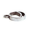 NUNN DESIGN Pendant Split Mini Circle Crescent Single Loop Antique Silver Plated