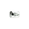 NUNN DESIGN Faceted Rectangle Metal Bead 13 x 9mm Silver Plated Pewter