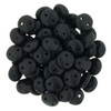 2-Hole Lentil Beads 6mm CzechMates MATTE JET