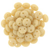 2-Hole Lentil Beads 6mm CzechMates OPAQUE BEIGE