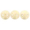 2-Hole Lentil Beads 6mm LUSTER OPAQUE CHAMPAGNE