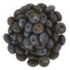 2-Hole Lentil Beads 6mm CzechMates CHOCOLATE BROWN MATTE BRONZE VEGA