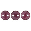 2-Hole Lentil Beads 6mm FUCHSIA