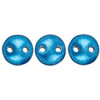 2-Hole Lentil Beads 6mm SATURATED METALLIC NEBULAS BLUE