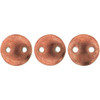 2-Hole Lentil Beads 6mm SATURATED METALLIC GRENADINE