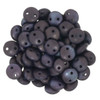 2-Hole Lentil Beads 6mm CzechMates NAVY MATTE VEGA