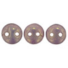 2-Hole Lentil Beads 6mm ROSALINE LUSTER MILKY PERIDOT