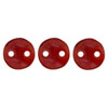 2-Hole Lentil Beads 6mm SIAM RUBY