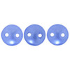 2-Hole Lentil Beads 6mm PEARL COAT BABY BLUE
