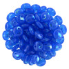 2-Hole Lentil Beads 6mm CzechMates PEACOCK MILKY BABY BLUE