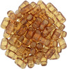 2-Hole Brick Beads 6x3mm CzechMates TRANSPARENT POTTER'S CLAY