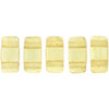 2-Hole Brick Beads CzechMates TRANSPARENT SPICY MUSTARD