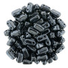 2-Hole Brick Beads 6x3mm CzechMates HEMATITE