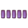 2-Hole Brick Beads CzechMates PEARL COAT PURPLE VELVET