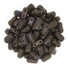 2-Hole Brick Beads 6x3mm CzechMates CHOCOLATE BROWN MATTE BRONZE VEGA