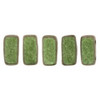 2-Hole Brick Beads CzechMates POLYCHROME OLIVE MAUVE