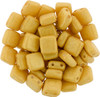 2-Hole TILE Beads 6mm CzechMates PACIFICA GINGER