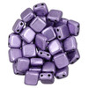 2-Hole TILE Beads 6mm CzechMates SATURATED METALLIC CROCUS PETAL