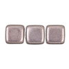 2-Hole TILE Beads 6mm SATURATED METALLIC ALMOST MAUVE